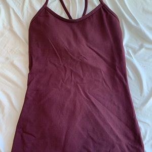MAROON LULULEMON TANK TOP!